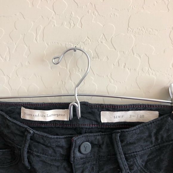 Anthropologie Pilcro Serif Mid-Rise Jacquard Jeans - Picture 7 of 8